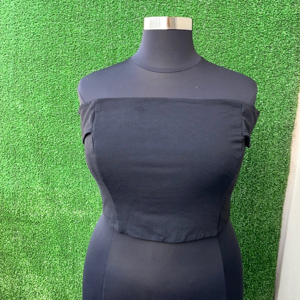 Strapless crop top